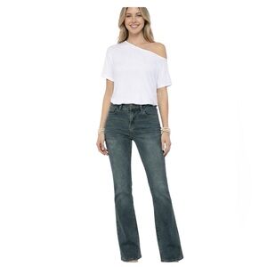 Bamboo Women's Bootcut Cotton Blue Jeans Size: 11